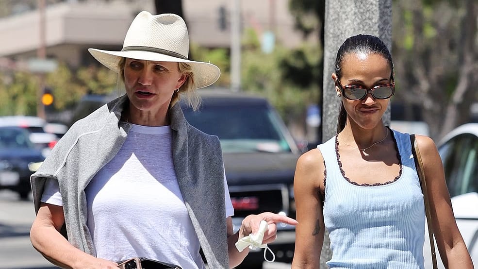 Cameron Diaz, 53, appearing on exceptional outing months after welcoming THIRD baby… as she reunites with Hollywood pal Zoe Saldana