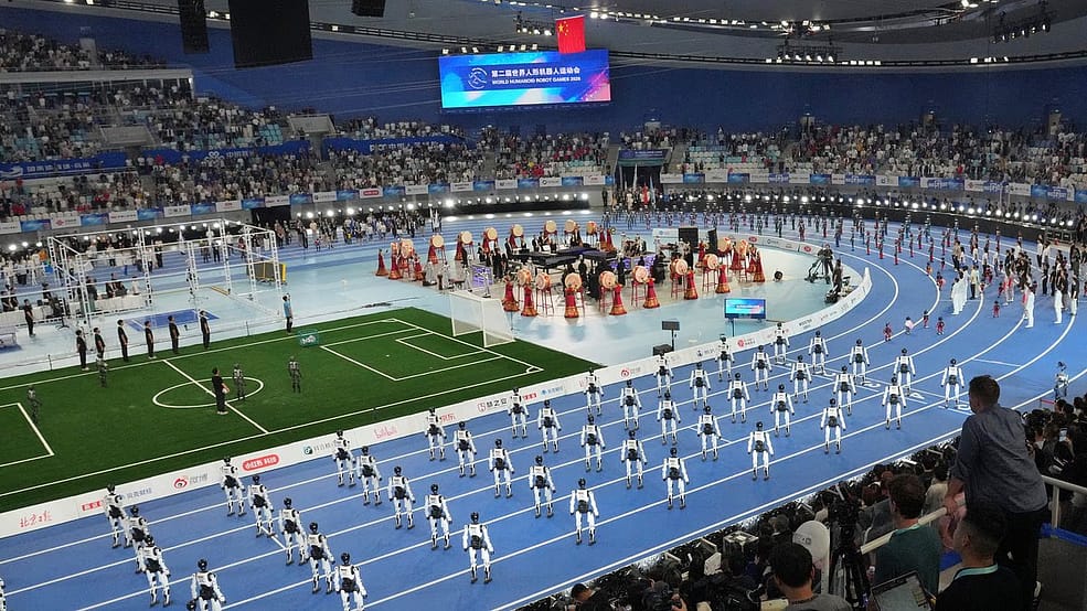 Second humanoid robotic smashes Usain Bolt's 100m internationalcommunity file… earlier than it’s stretchered off the monitor at the Internationalcommunity Humanoid Robotic Video games in Beijing